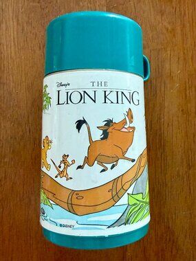 VINTAGE DISNEY LION KING THERMOS ALADDIN 90S SIMBA TIMON PUMBAA